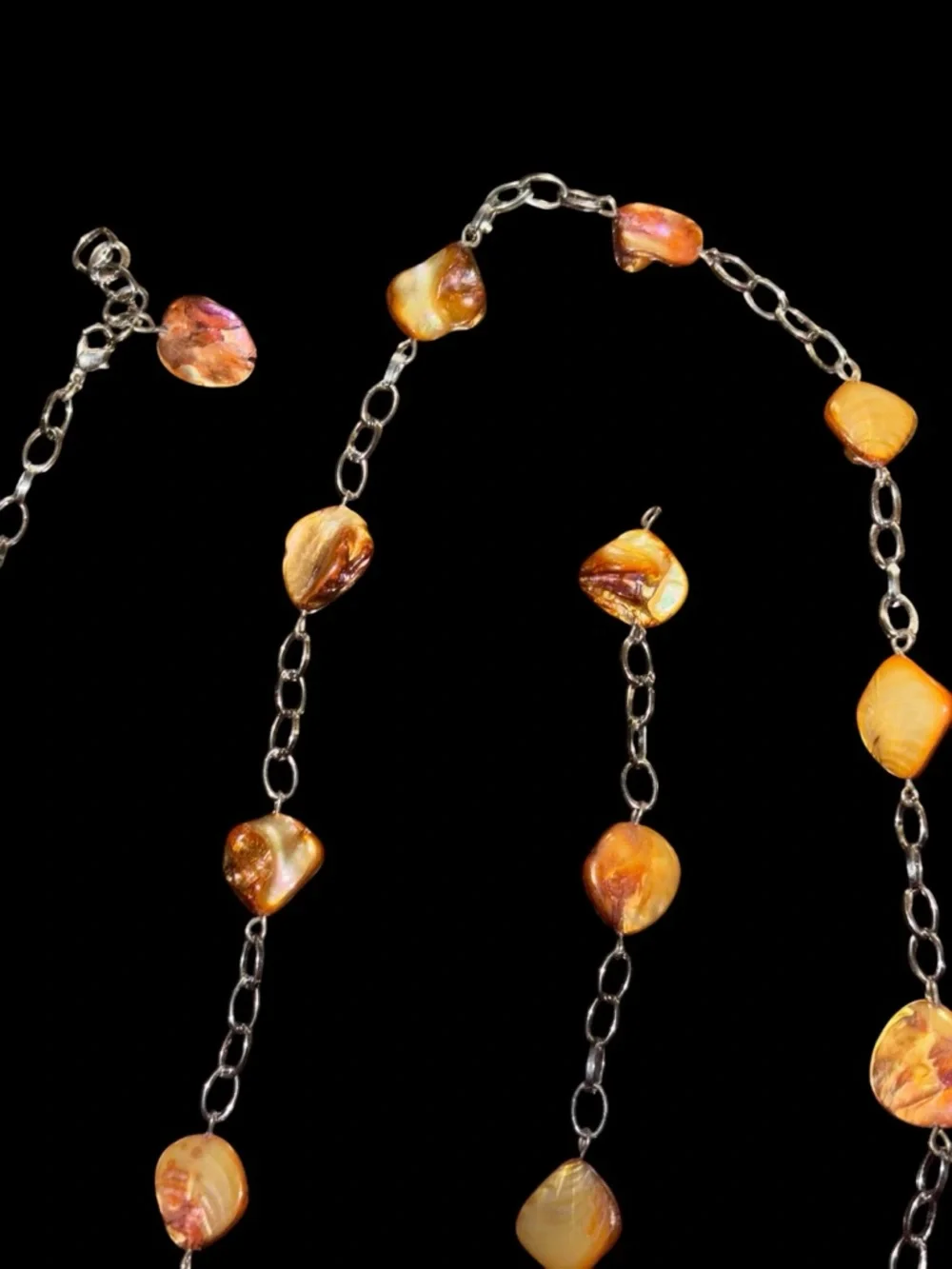 Carneleon Agathe Long Necklace - Chain Link Design +20 inches
